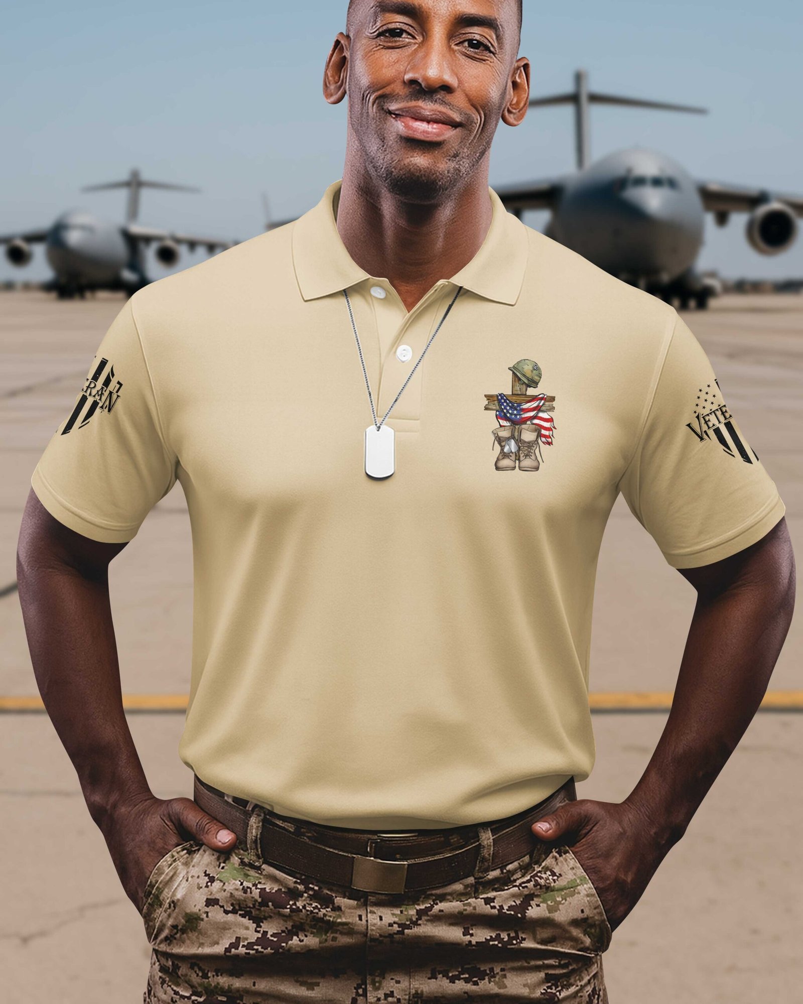 God Found Some Of The Strongest Americans And Made Them Veterans Polo - Image 8