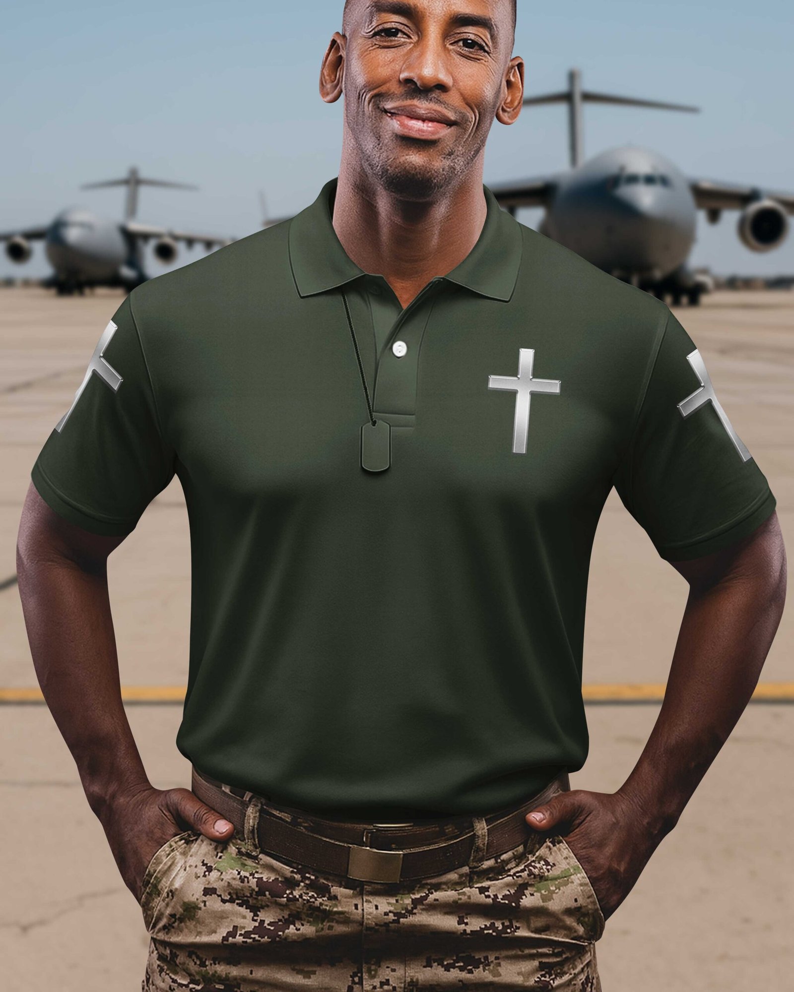 God Took The Strongest Marines And Made Them Warriors Of Christ Polo - Image 6
