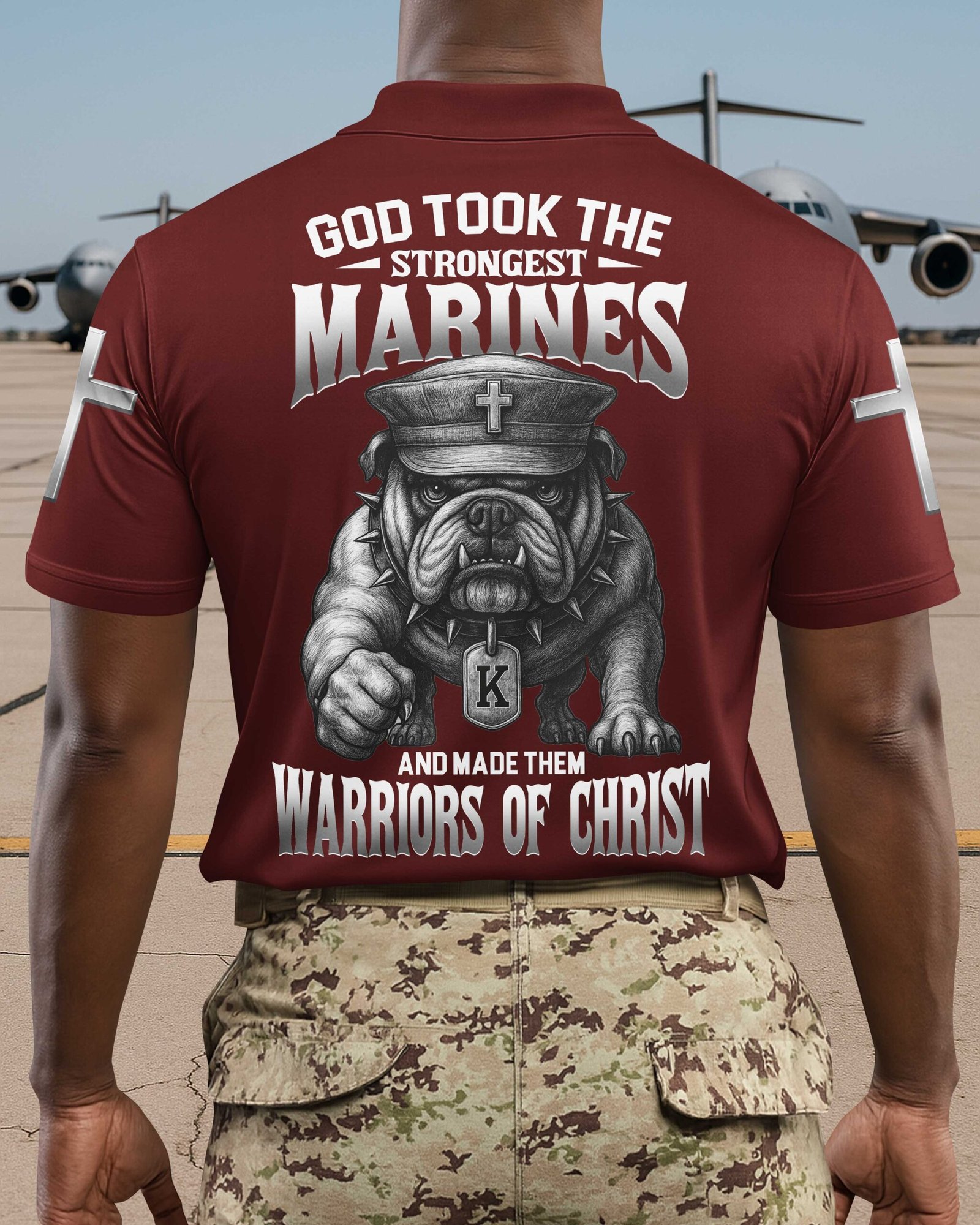 God Took The Strongest Marines And Made Them Warriors Of Christ Polo - Image 7