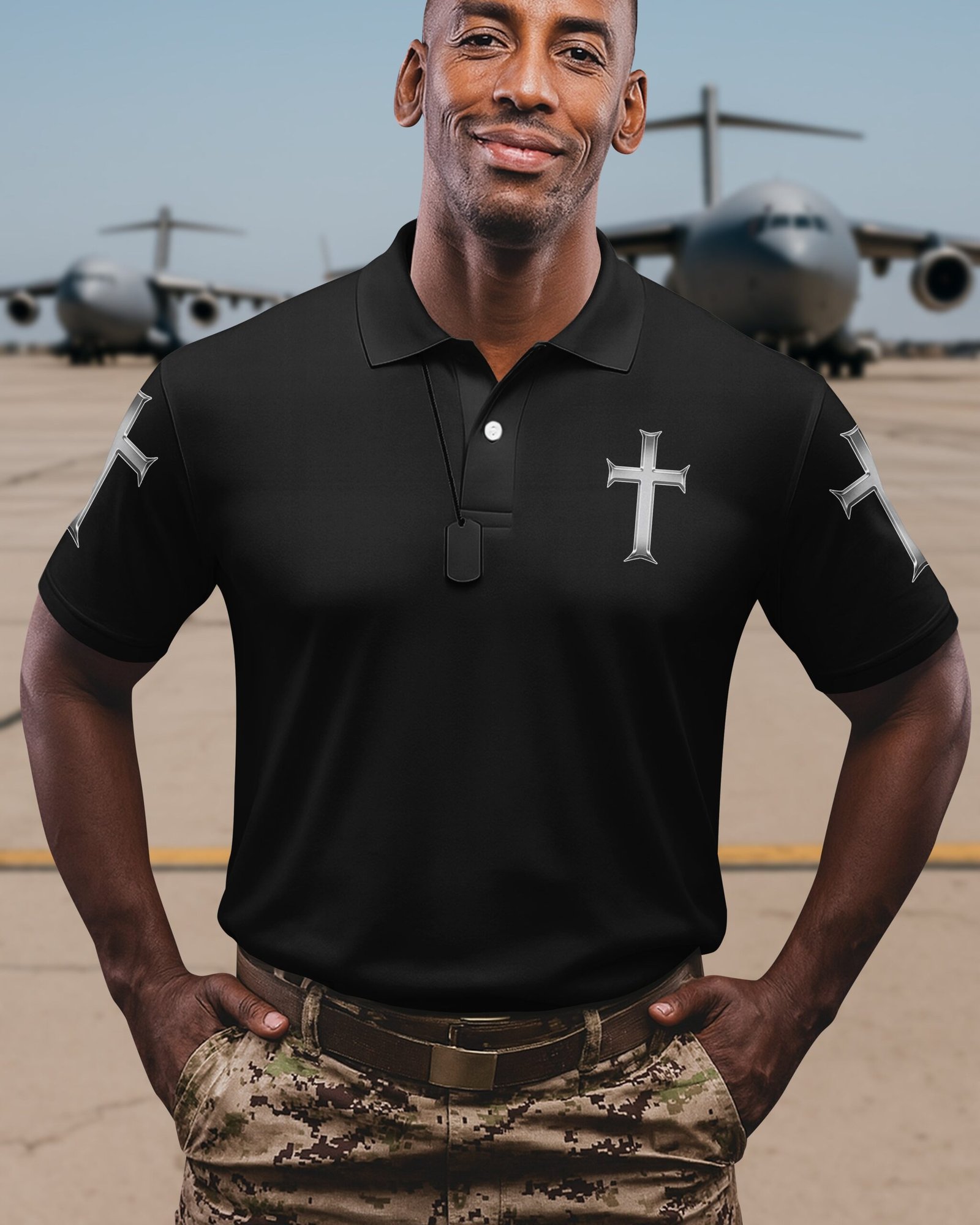 Trained By The Corps Redeemed By The Cross Polo - Image 2
